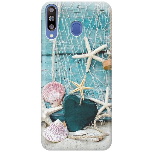 фото Gosso ультратонкий силиконовый чехол-накладка для samsung galaxy m30 с принтом "морские звезды"