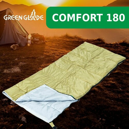 Спальный мешок туристический летний Green Glade Comfort 180, легкий спальник одеяло для палатки