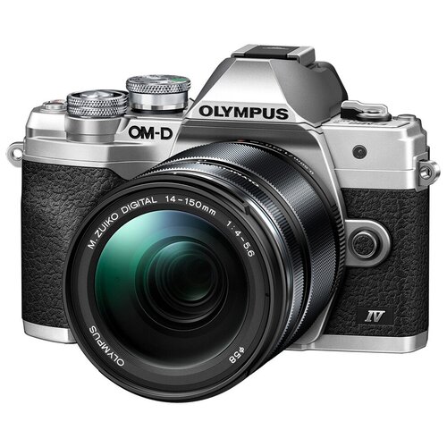 фото Фотоаппарат olympus om-d e-m10 mark iv kit серебристый m.zuiko digital ed 14-150mm f/4-5.6 ii