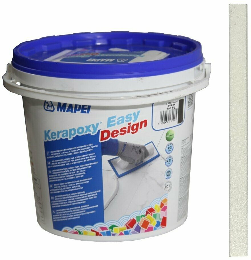 Затирка Mapei Kerapoxy Easy Design №103 белая луна 3 кг