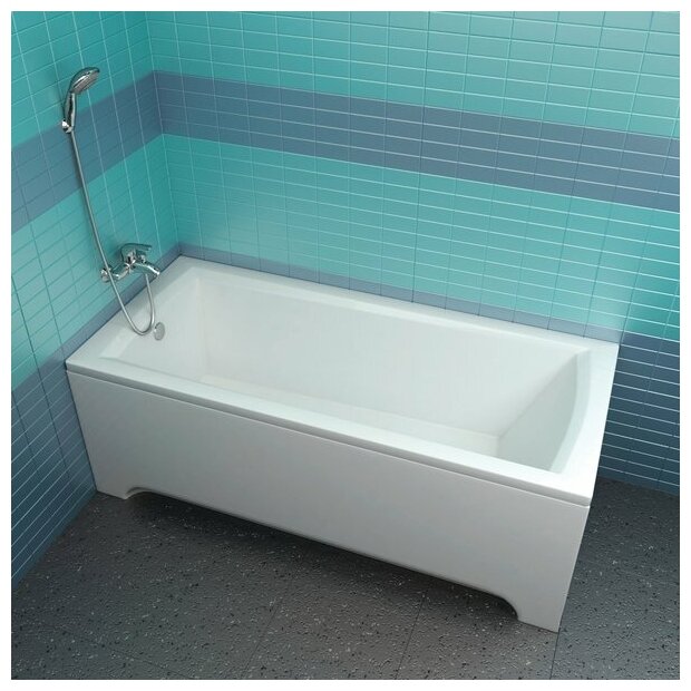 Domino Plus 170х75см, акриловая ванна, арт. C631R00000, Ravak