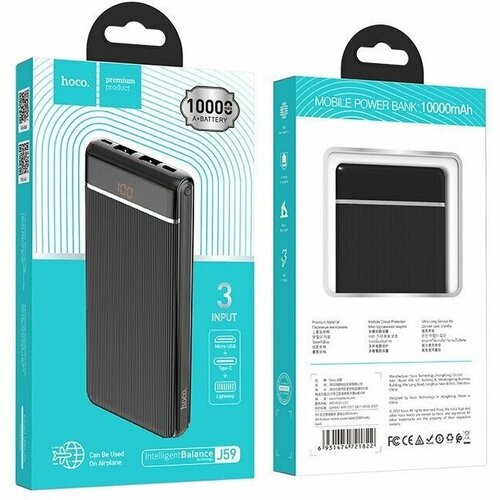 Внешний аккумулятор Hoco J59 10000 mAh черный 186000₽