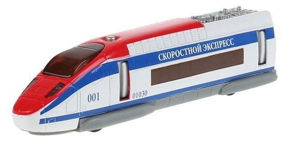 Скоростной поезд металлический ТехноПарк 18,5см свет, звук SB-18-32WB-C