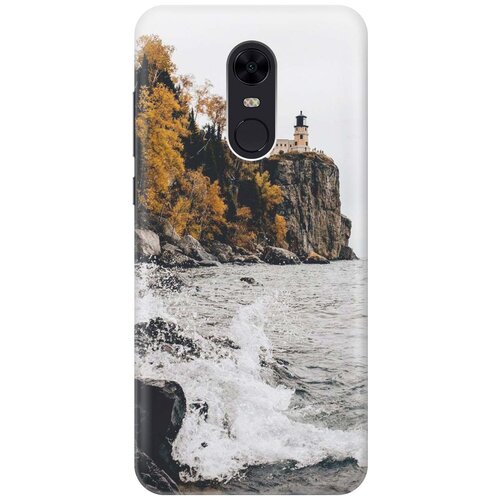 фото Cиликоновый чехол на xiaomi redmi 5 plus / сяоми редми 5 плюс с принтом "северный маяк" gosso