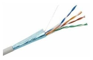 Кабель витая пара F/UTP кат.5E 4х2х24AWG solid CCA PVC сер. (м) Net.on 01-1001