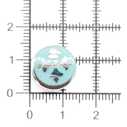 Бусины-шармы металлизированные, пластик, RS-1, 13*7, 6 шт/упак, микс, Astra&Craft