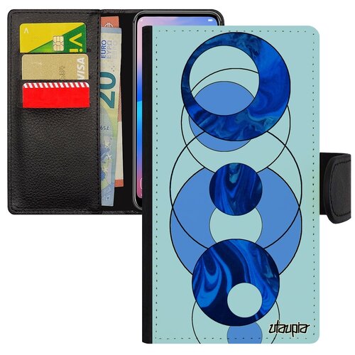 фото Чехол книжка на смартфон apple iphone se 2020, "круги" геометрия круг utaupia