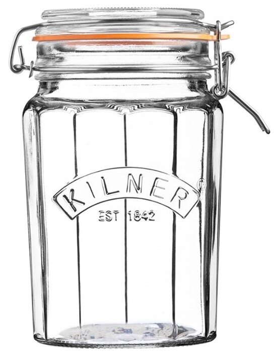 Банка гранёная Kilner Clip Top, 950 мл