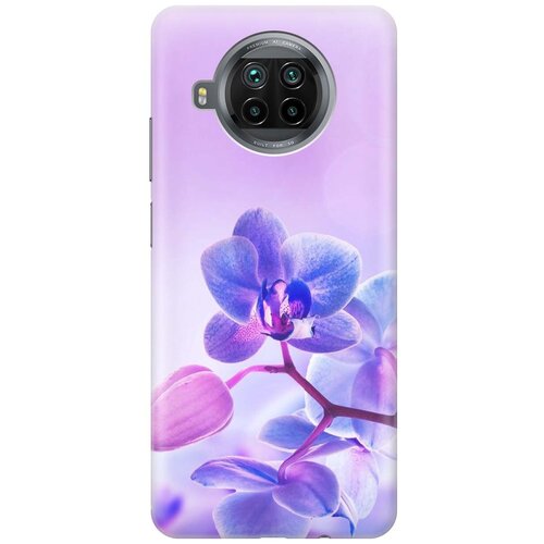 фото Cиликоновый чехол на xiaomi mi 10t lite / сяоми ми 10т лайт с принтом "лиловые орхидеи" gosso