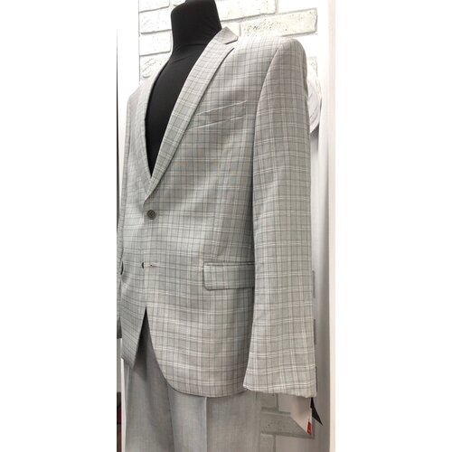 костюм truvor размер 96 170 серый Пиджак Truvor, размер 182-96, серый