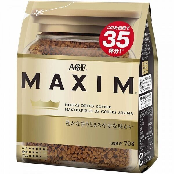 Кофе растворимый AGF MAXIM GOLD Япония 70 г - фотография № 2