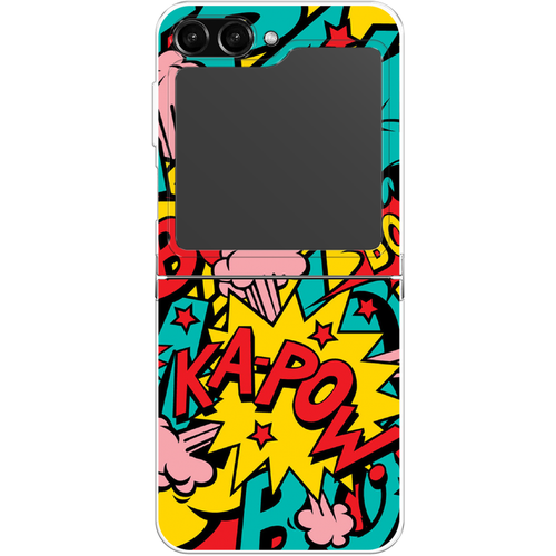 Силиконовый чехол на Samsung Galaxy Z Flip 5 / Самсунг Галакси Зет Флип 5 Постер pop art