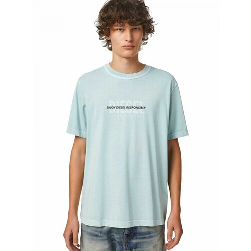 фото Футболка diesel, размер l, голубой