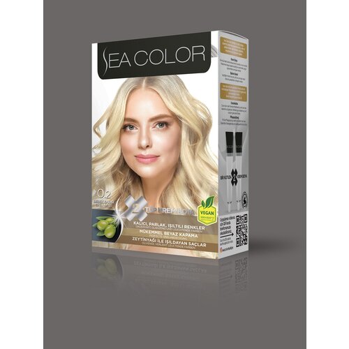 Краска для волос SEA COLOR № 0.2 Бэби блонд sea color 9 1 алмазный блонд краска для волос