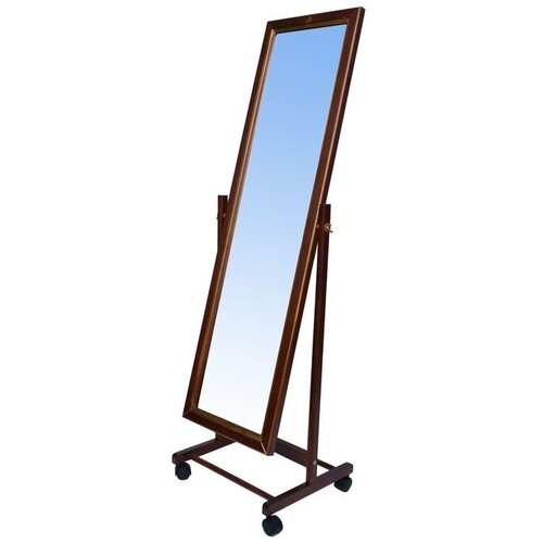 Зеркало напольное Верона Зеркало на колесиках деревянное красное дерево