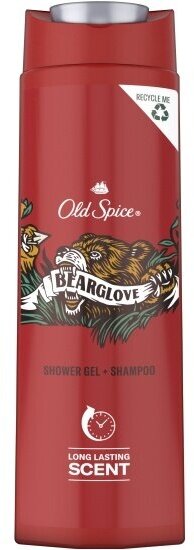 Гель-шампунь для душа Old Spice 2в1 Bearglove, 400 мл