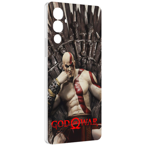 Чехол MyPads God of War Кратос для Tecno Pova 4 задняя-панель-накладка-бампер чехол mypads god of war кратос для tecno pova 3 задняя панель накладка бампер