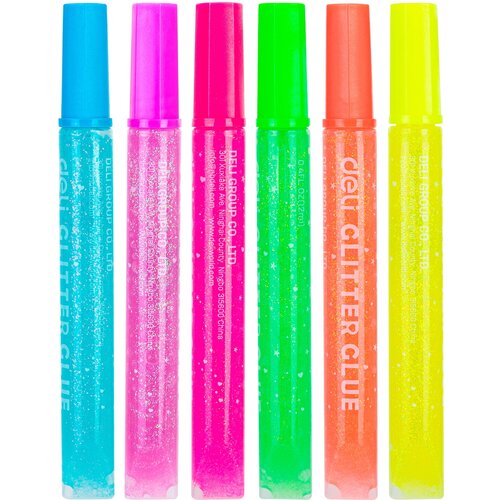 Клей-гель Deli EA71301 12мл блистер с блестками упак6шт Explora 348₽