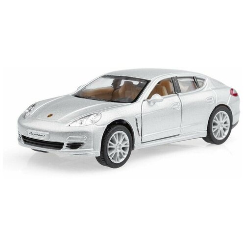 Машинка металлическая инерционная Porsche Panamera S , цвет серебристый, Kinsmart