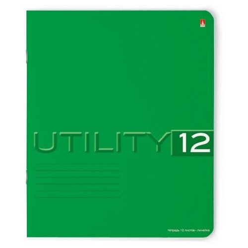 Тетради 12 листов серия Utility в линейку. Набор 10 шт. обложка в ассортименте