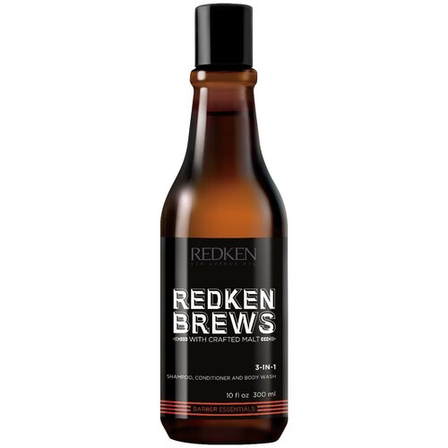 Redken брюс 3-в-1 шампунь, кондиционер и гель для душа 300 мл