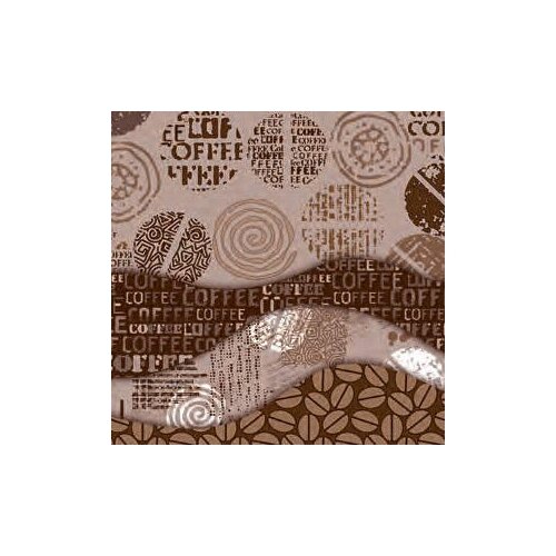 Скатерть, Клеенка на стол dekorama 140х180см Coffee Circles brown DEK-69B