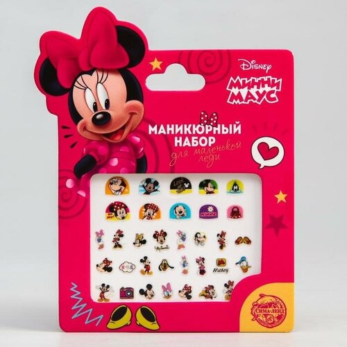 Disney Маникюрный набор. Наклейки для ногтей, Минни Маус