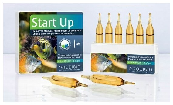 PRODIBIO Start Up ( Bio Digest+Stop Ammo) набор препаратов для запуска аквариума, 6 шт.
