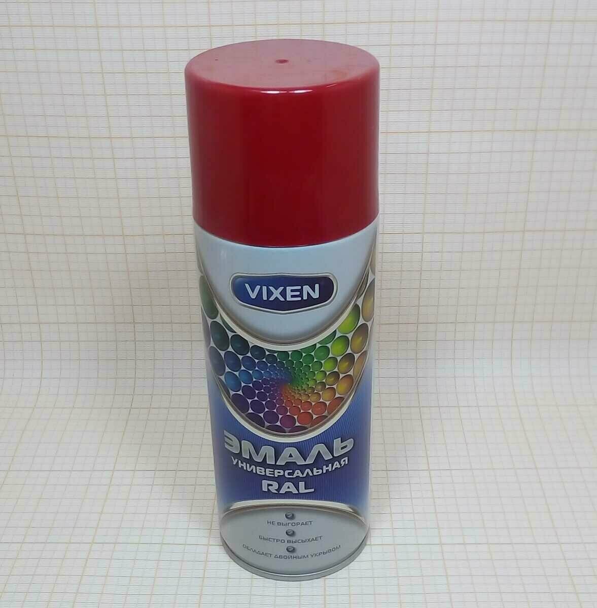 Аэрозольная Краска Эмаль ASTROHIM VIXEN VX13003 алкидная RAL, вишневый (RAL 3003)