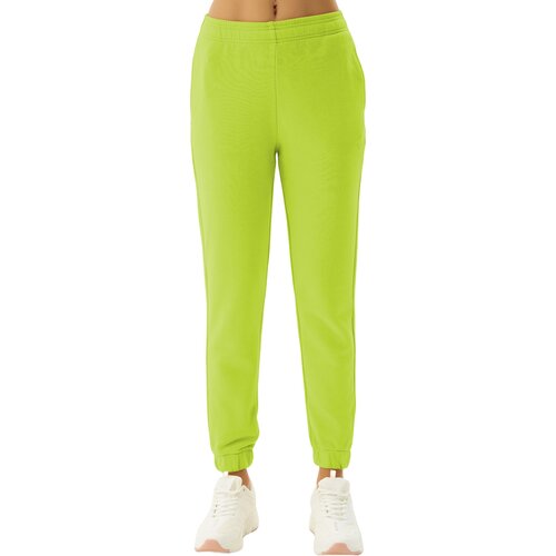 Брюки джоггеры Bilcee, размер XS, зеленый брюки bilcee прилегающий силуэт спортивный стиль размер xs зеленый