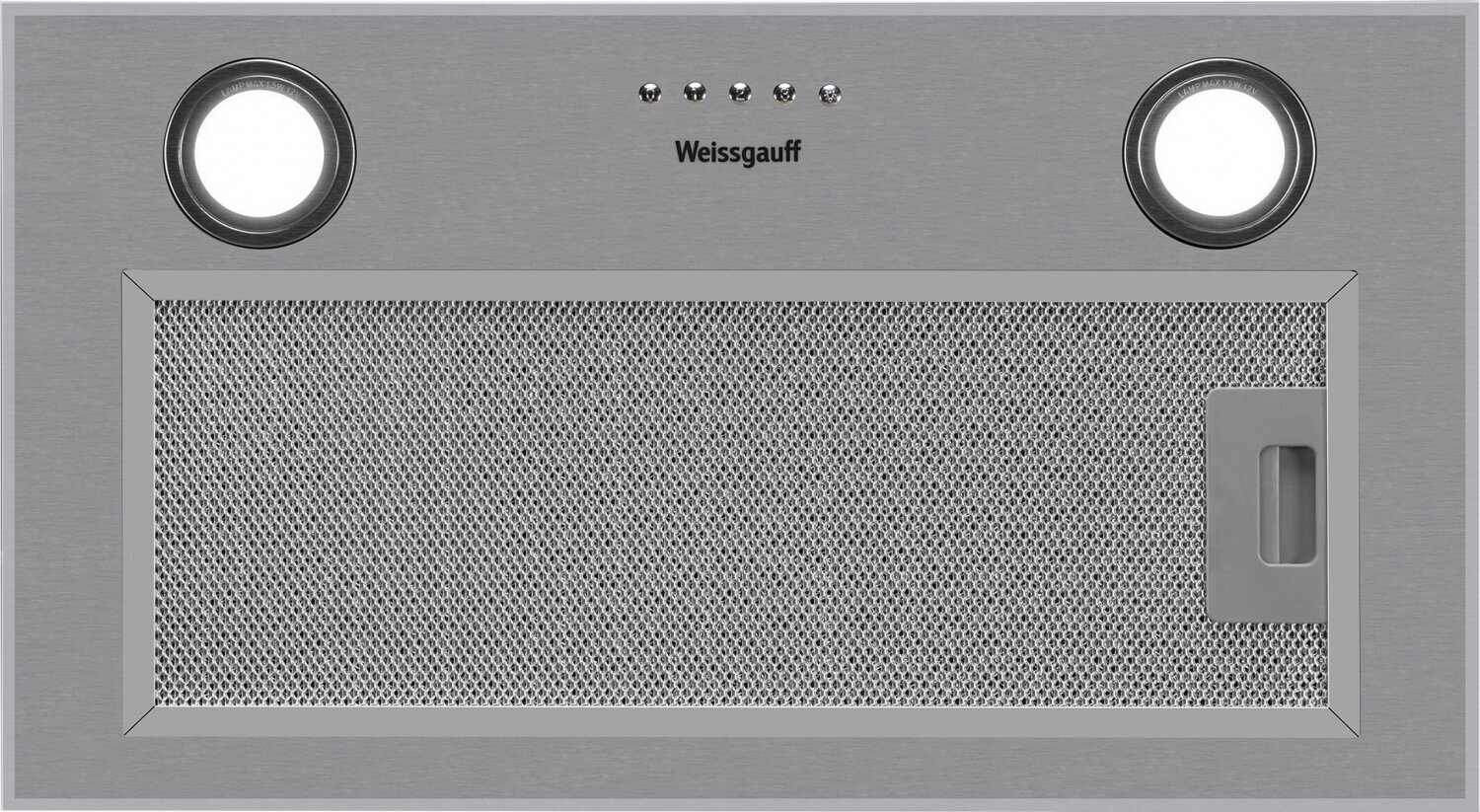 Вытяжка встраиваемая Weissgauff BOX 850 IX нержавеющая сталь управление: кнопочное - фото №2