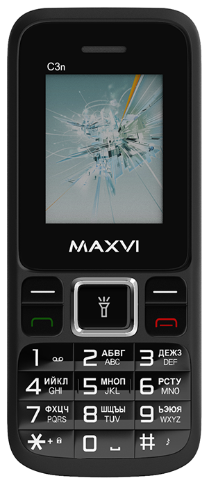 Телефон Maxvi C3n black