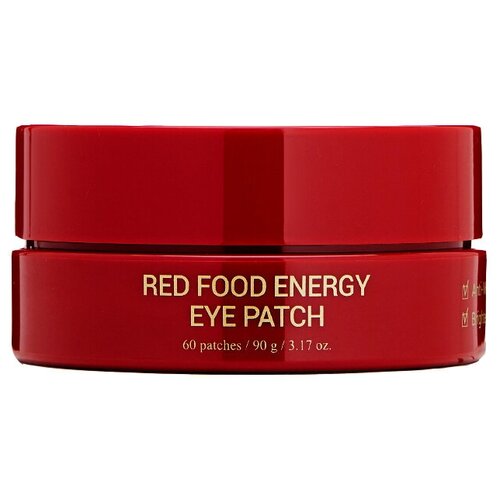 Yadah Патчи для области вокруг глаз Red Food Energy Eye Patch, 60 шт. антивозрастные гидрогелевые патчи для глаз yadah red food energy 60 шт