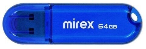 Mirex Флешка Mirex CANDY BLUE, 64 Гб , USB2.0, чт до 25 Мб/с, зап до 15 Мб/с, синяя