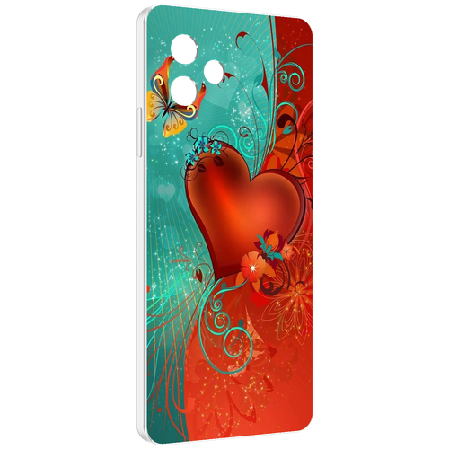 Чехол MyPads красивые-яркие-сердечки для Huawei Nova Y61 / Huawei Enjoy 50z задняя-панель-накладка-бампер