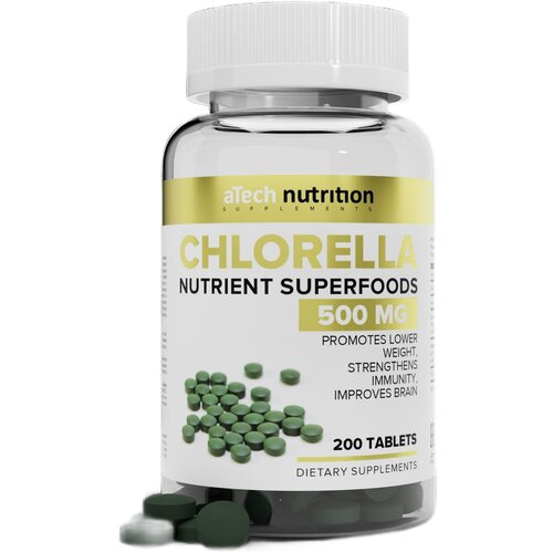 CHLORELLA SUPERFOODS («хлорелла»), aTech nutrition, в таблетках, 100гр