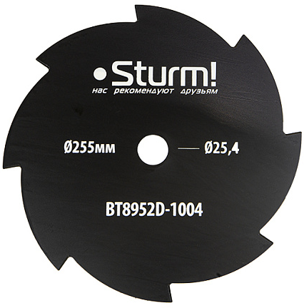 Диск для триммера STURM BT8952D-1004 8 зубов, 255 мм x 25,4x8 (STURM)