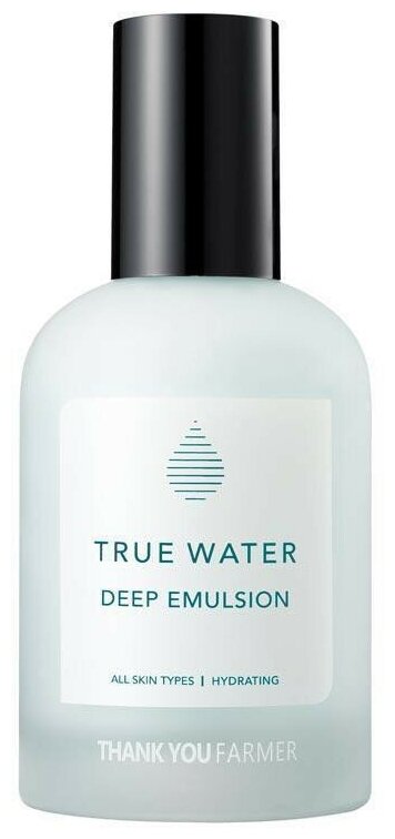 Thank You Farmer True Water Deep Emulsion Эмульсия для лица с эффектом глубокого увлажнения, 130 мл