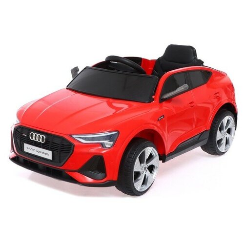 Электромобиль детский КНР Audi e-tron Sportback, EVA колеса, кожаное сидение, цвет красный