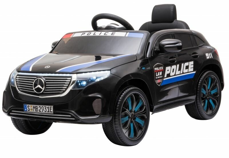 Внедорожники и джипы Harley Bella Детский электромобиль Mercedes Benz Police EQC 400 4MATIC - HL378-BLACK