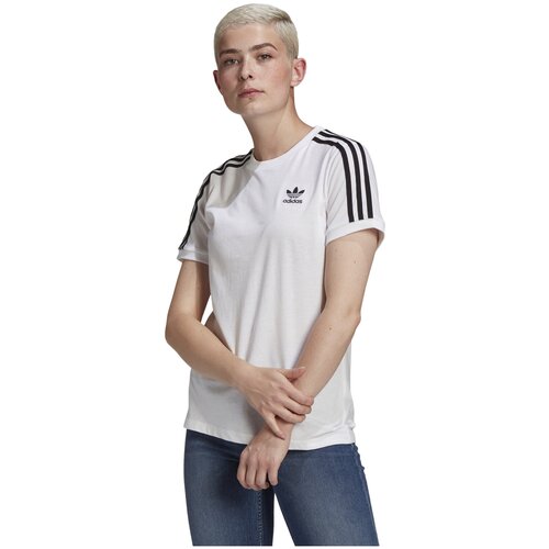 Футболка/Adidas/GN2913/3 STRIPES TEE/белый/38