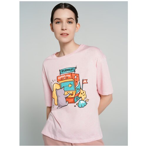 фото Футболка с кор.рукавом твое 78607 размер s, светло-розовый меланж, women