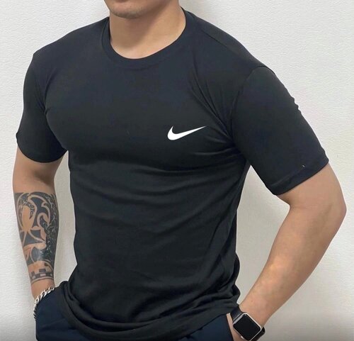 Мужская футболка, летняя футболка на каждый день, футболка черная, размер 50