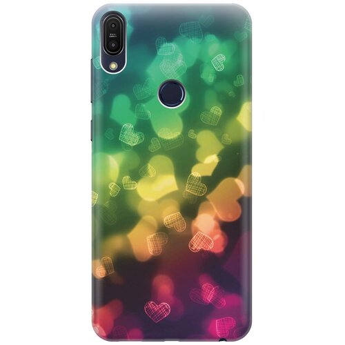 фото Re:pa накладка transparent для asus zenfone max (m1) zb555kl с принтом "сердечки"