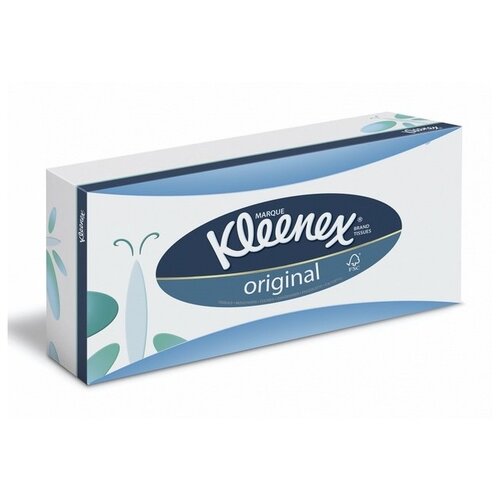 Салфетки Kleenex для лица Original, 72 листов, 1 пачка, голубой 7820 диспенсер kimberly clark professional для косметических салфеток для лица хромированный