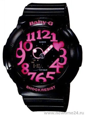 Наручные часы CASIO Baby-G BGA-130-1B, черный, розовый
