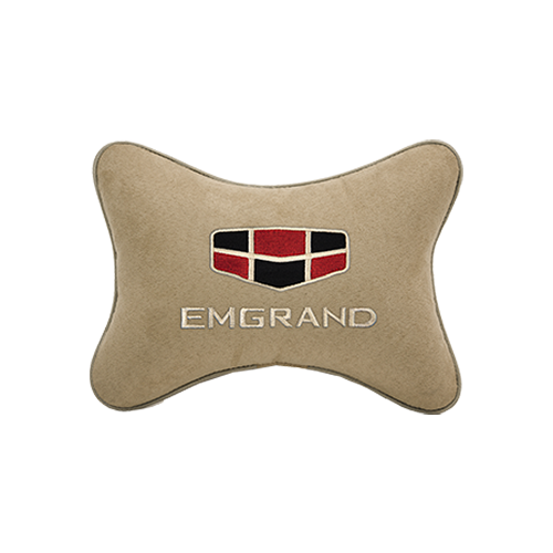 фото Подушка на подголовник алькантара beige emgrand vital technologies