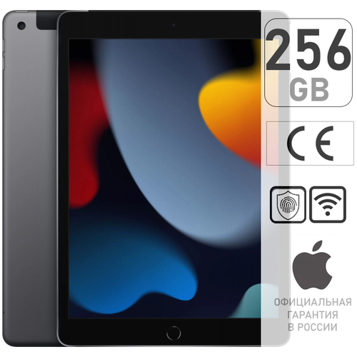 Планшет Apple iPad 10.2 (2021) 256GB Wi-Fi Space Gray