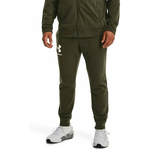 Брюки джоггеры Under Armour Rival Terry Joggers, размер MD, зеленый