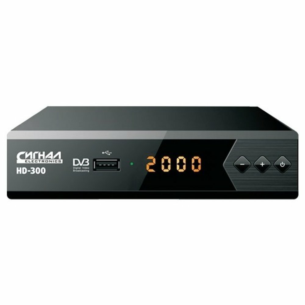 Ресивер DVB-T2 СИГНАЛ HD-300, черный [17300] - фото №13
